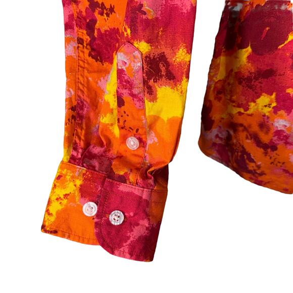 Tunevuse Mens Large Shirt Button-Up Long Sleeves Abstract Collared Regular Fit - Picture 3 of 6